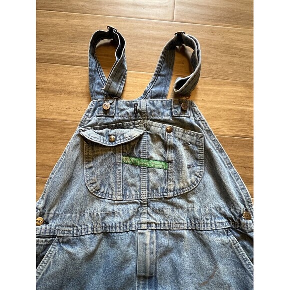 Key Imperial Bib Overalls Carpenter Distressed 42x29 Grunge - Picture 1 of 10